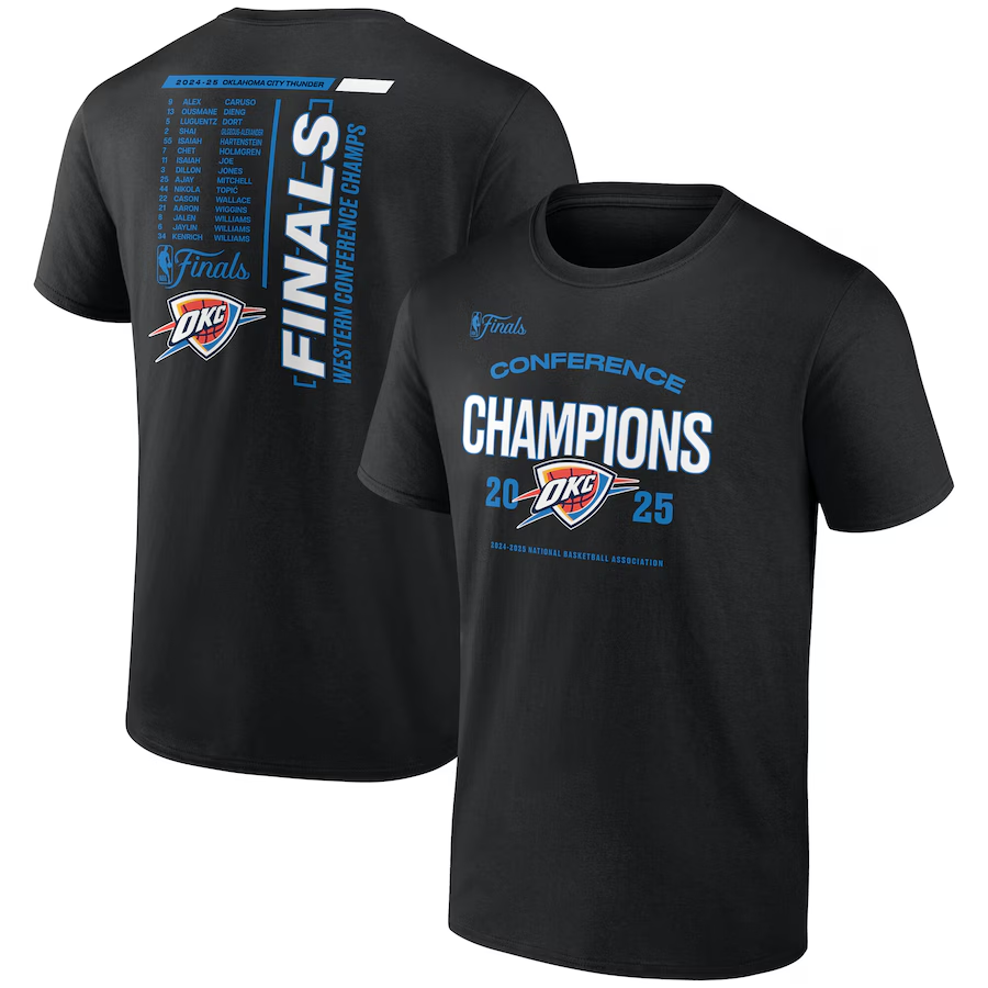 Men Oklahoma City Thunder short T Shirt 2025 style 38